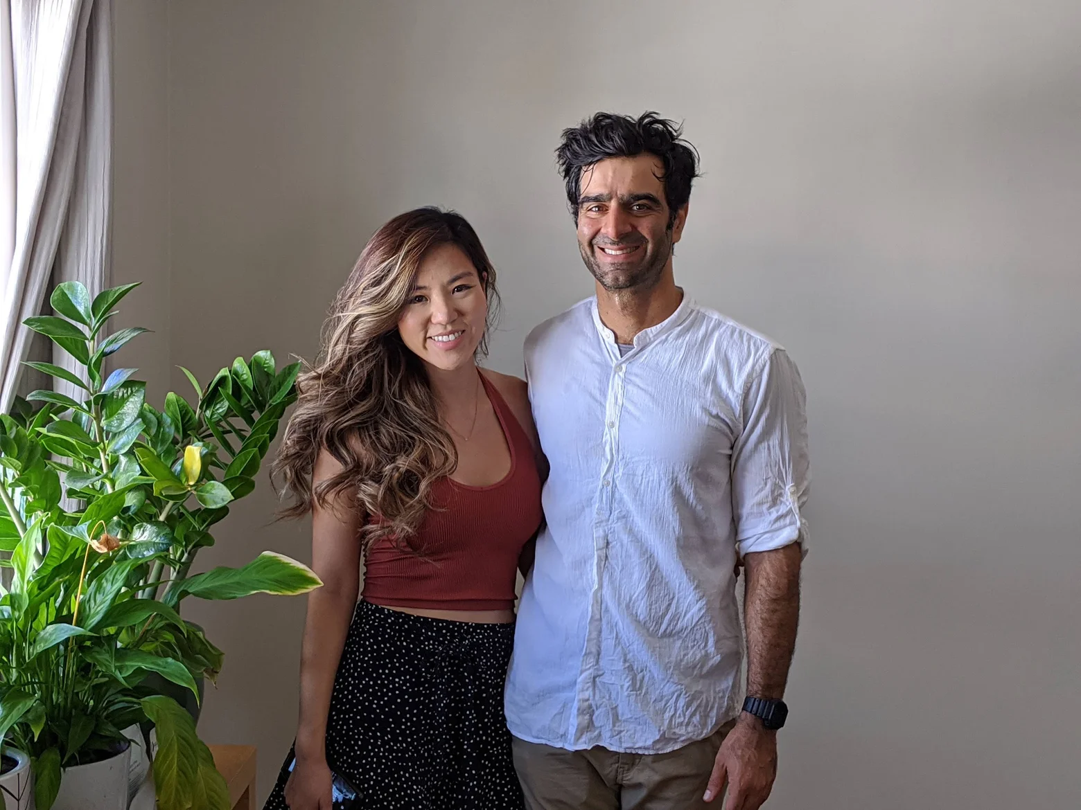 Dana and Jo smiling together during their travels in Cali, Colombia.